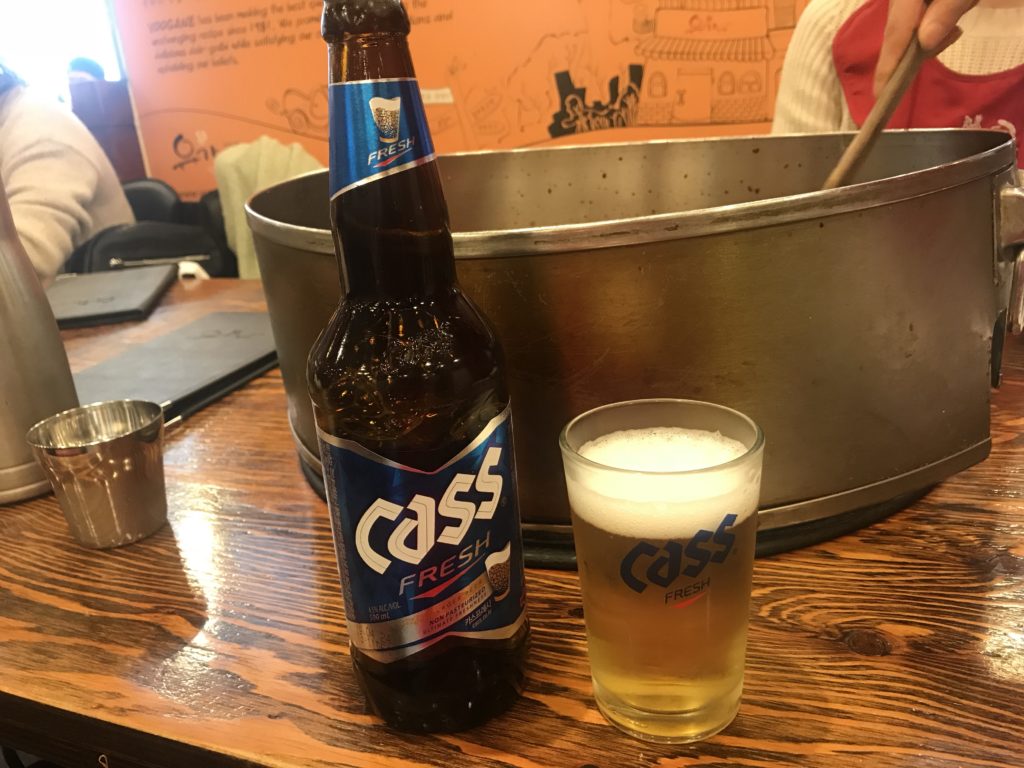 韓国ビール　Cass